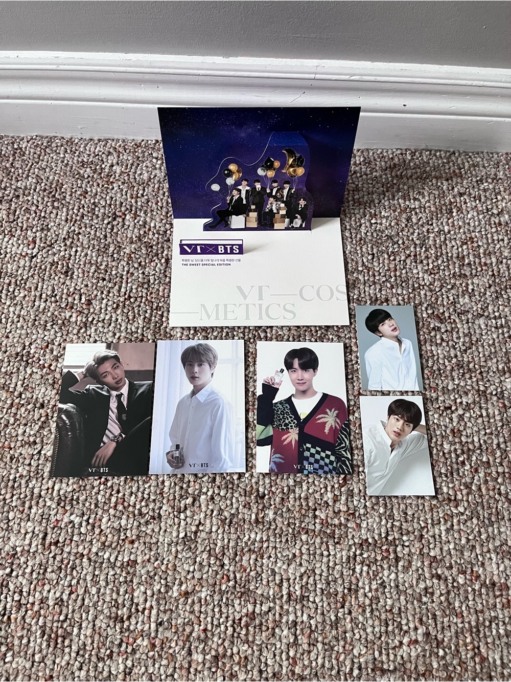 BTS x VT Cosmetics Collabs Lot Of 6 Photo Cards